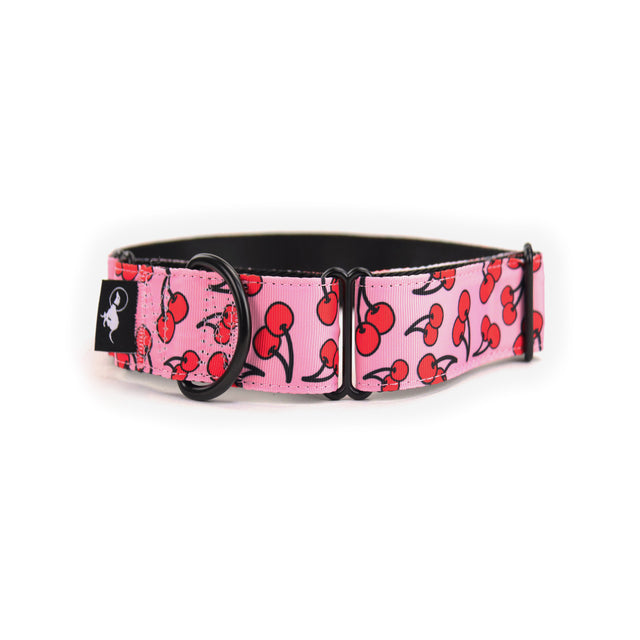 Cherry Crush Martingale Dog Collar