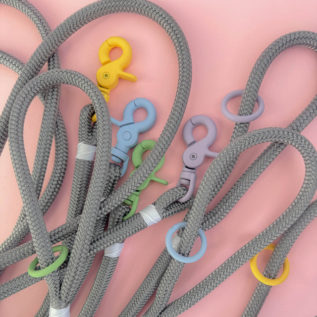 Trigger Clip Rope Leash - Pastel