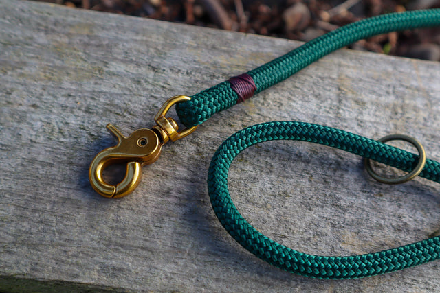 Trigger Clip Rope Leash - Forest