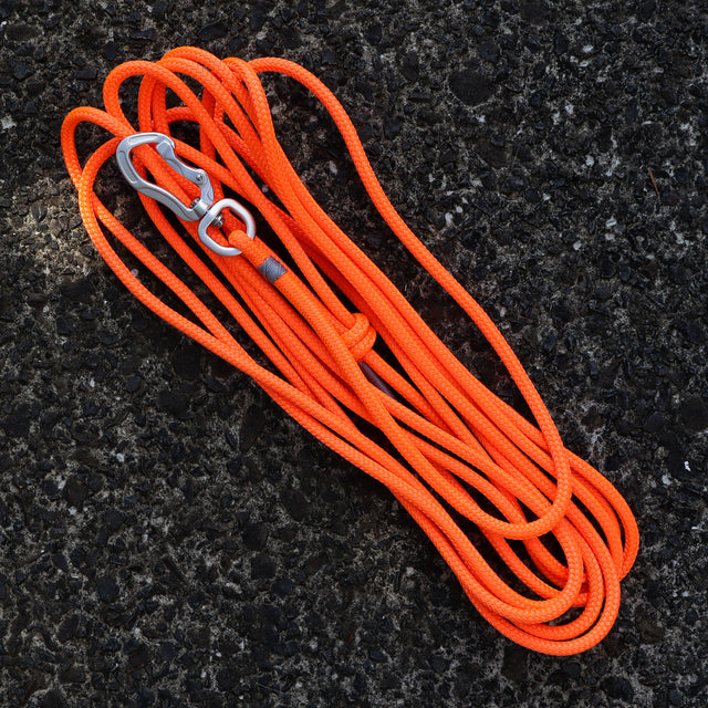 Grey & Fluro Orange Long Line - 5m
