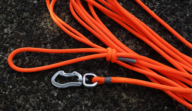 Grey & Fluro Orange Long Line - 5m