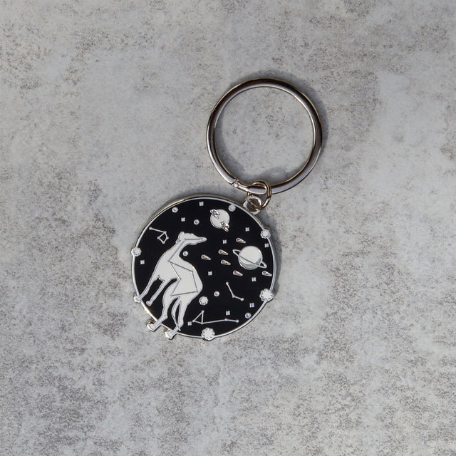 Space-Hound Enamel Keyrings