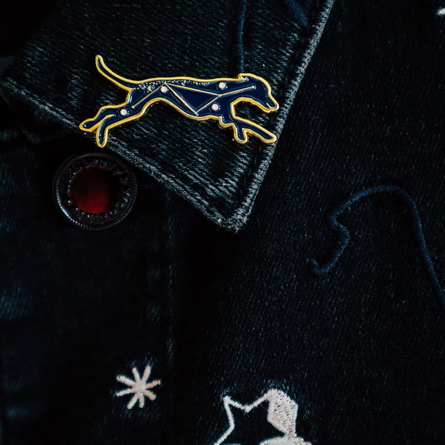 Hound Star Sign Enamel Pin