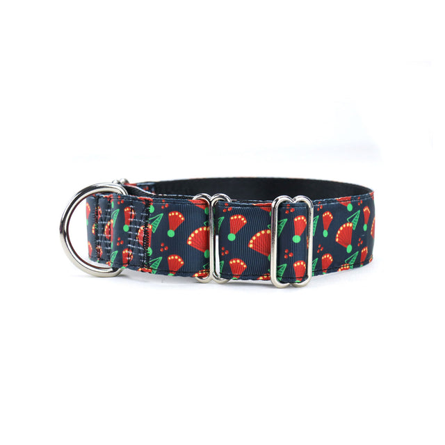 Pōhutukawa Martingale Dog Collar