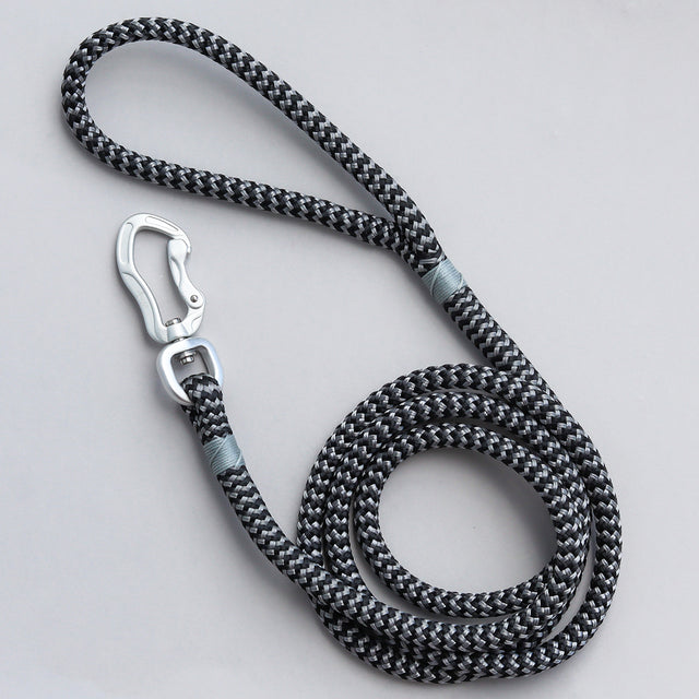 Zippy Silver Rope Leash