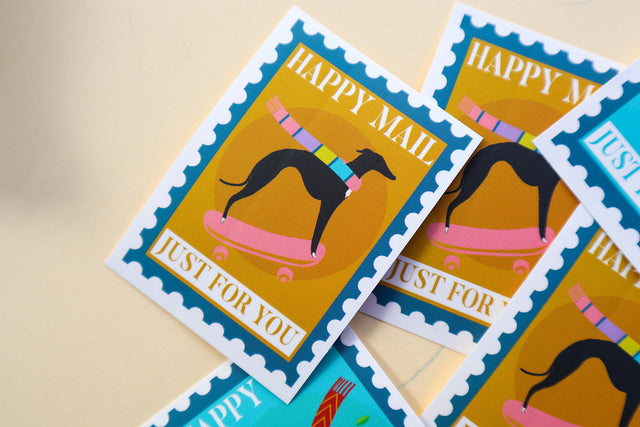 Greyhound Stamps Stickers