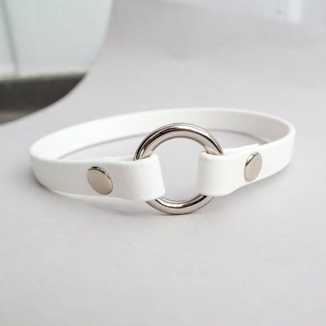 BioThane® Slip-On ID Tag Collar - White