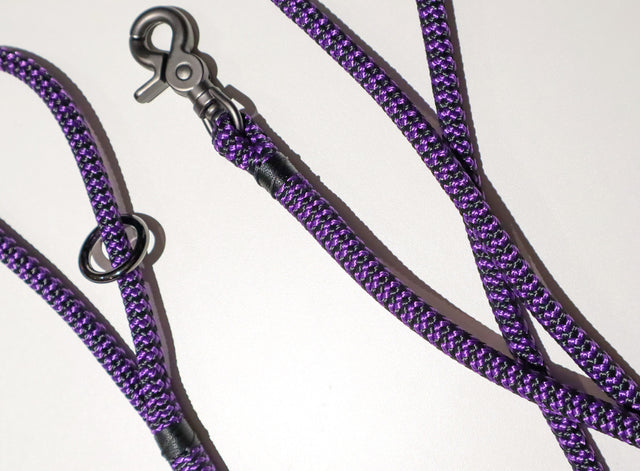 Trigger Clip Rope Leash - Zippy Purple