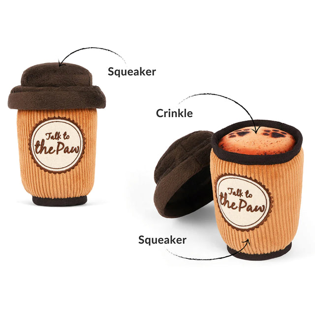 P.L.A.Y. Pup Cup Cafe | Latte to Go Dog Toy