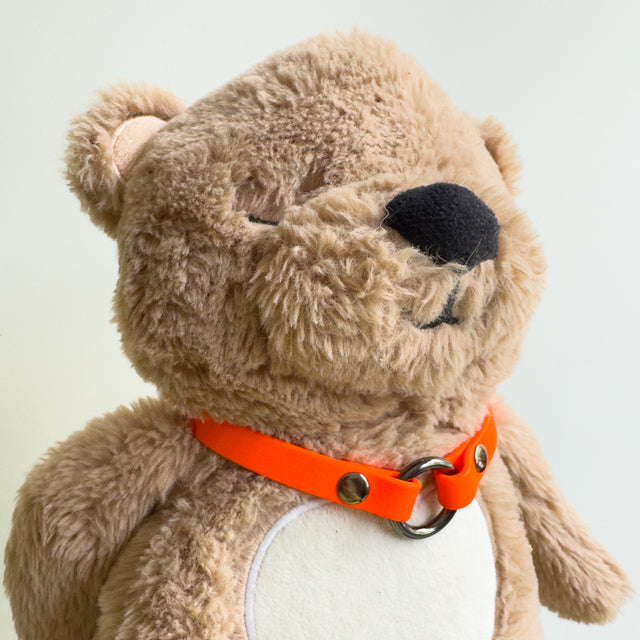 BioThane® Slip-On ID Tag Collar - Fluro Orange