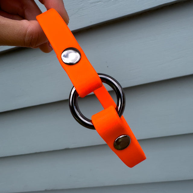 BioThane® Slip-On ID Tag Collar - Fluro Orange