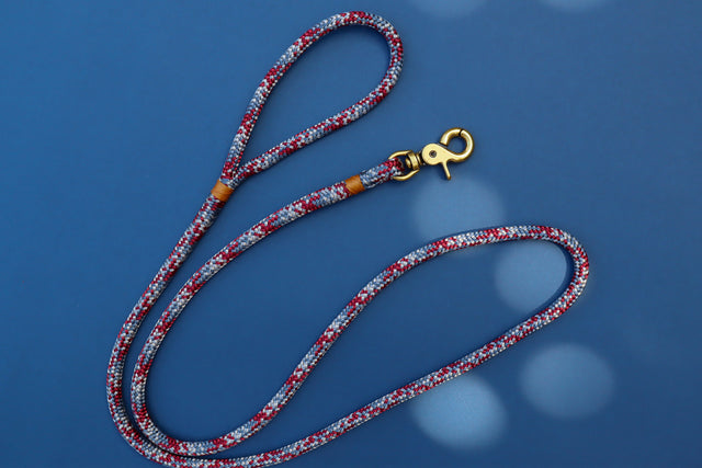 Trigger Clip Rope Leash - Maroon Dusk
