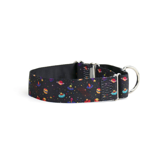 Alien Invasion Martingale Dog Collar