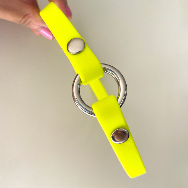 BioThane® Slip-On ID Tag Collar - Neon Yellow