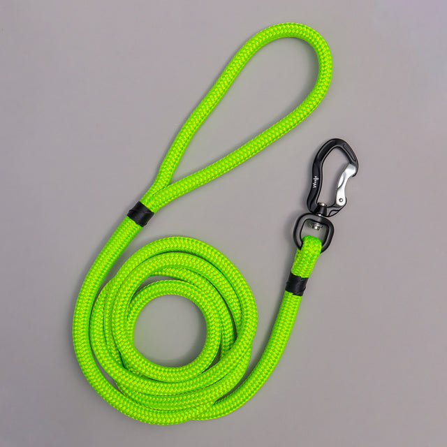 Black & Lime Rope Leash
