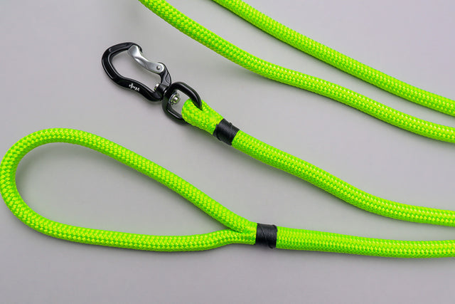 Black & Lime Rope Leash