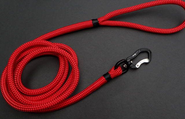 Black & Red Rope Dog Leash