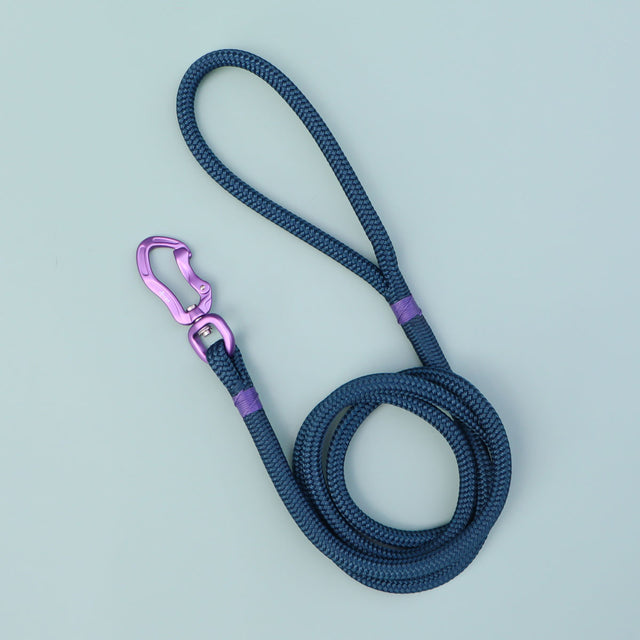 Purple & Dark Teal Rope Leash