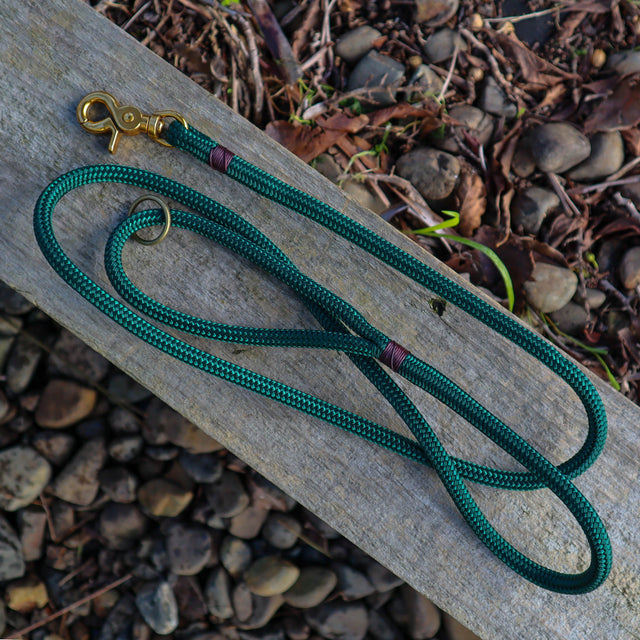 Trigger Clip Rope Leash - Forest