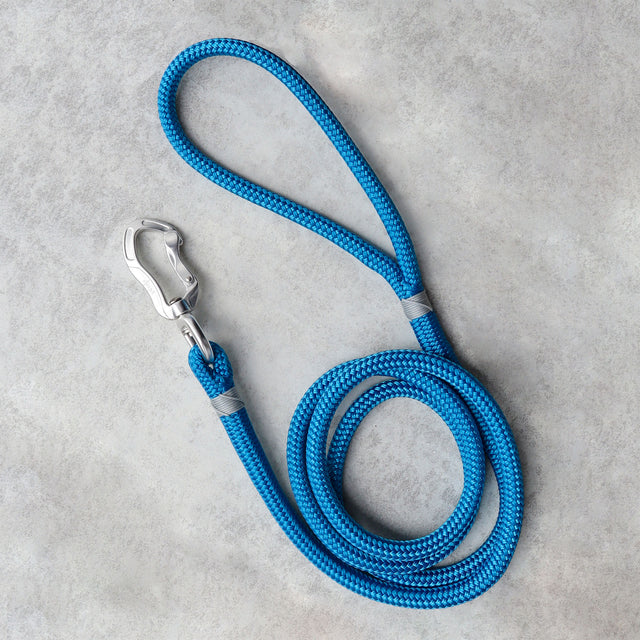 Grey & Blue Rope Dog Leash