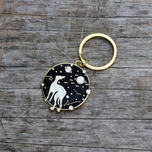 Space-Hound Enamel Keyrings