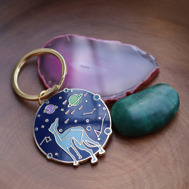 Space-Hound Enamel Keyrings