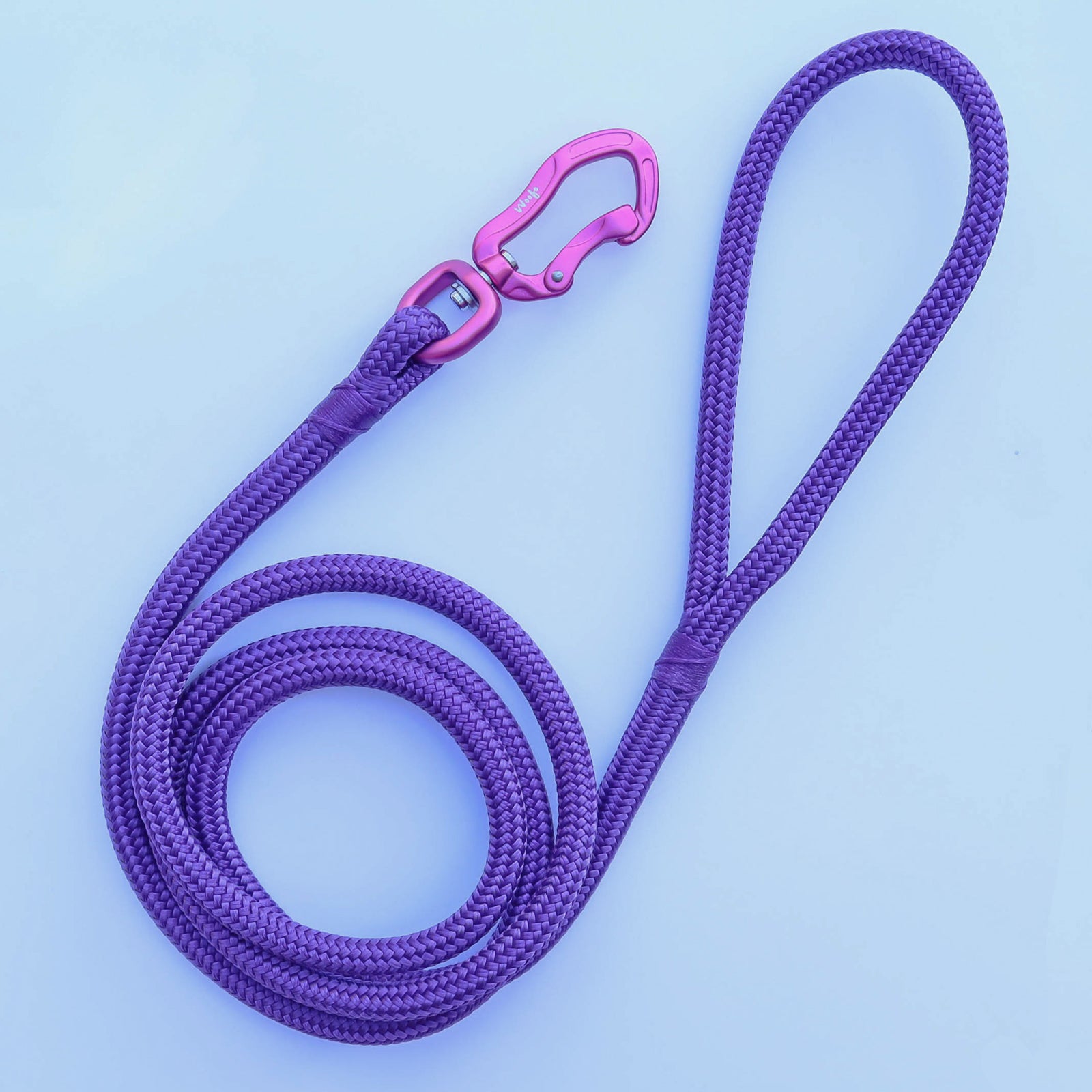 Hot Pink & Purple Rope Leash - Handcrafted Dog Leads – Woofo Empawrium