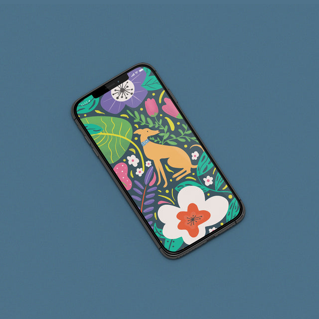 Hound In Nature - Phone Wallpaper