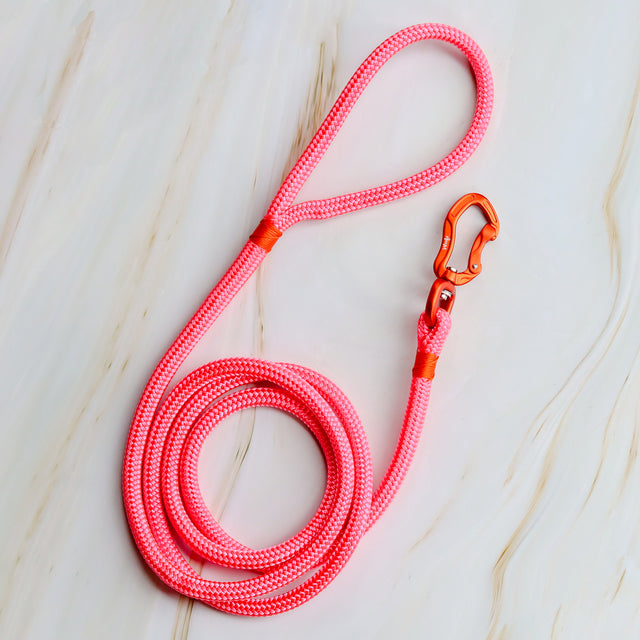 Orange & Pink Rope Leash