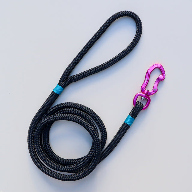 Pink & Black Rope Leash