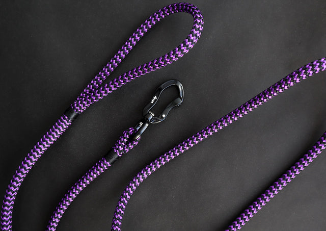 Zippy Purple Rope Leash