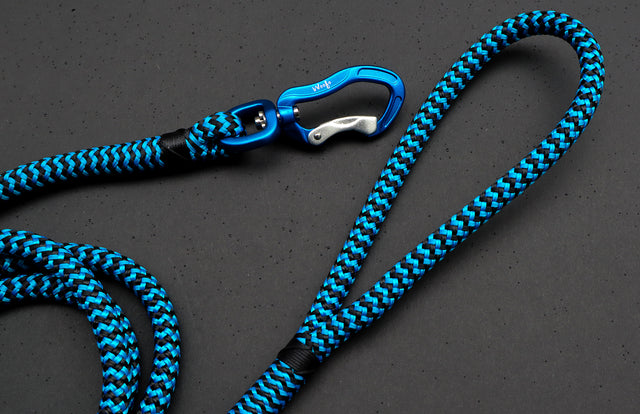 Zippy Blue Rope Leash