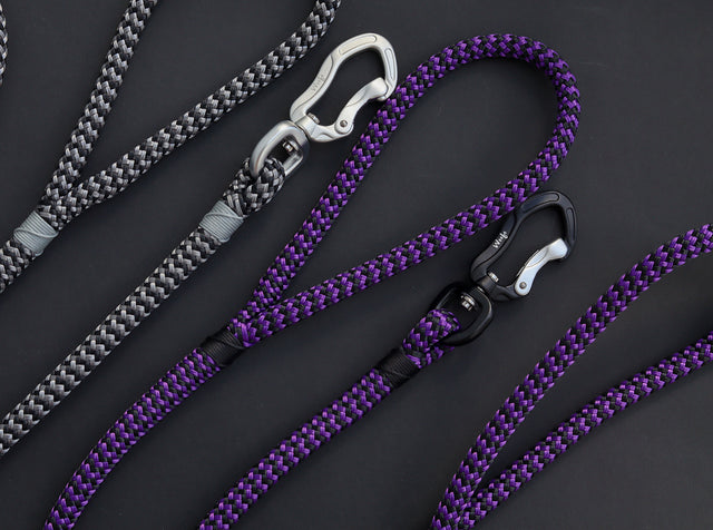 Zippy Purple Rope Leash