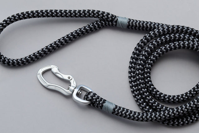 Zippy Silver Rope Leash