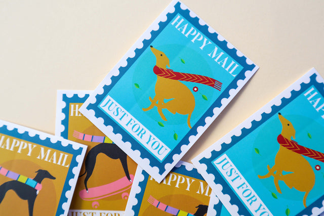 Greyhound Stamps Stickers